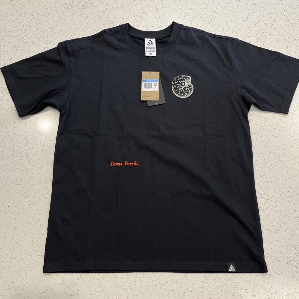 Nike ACG Dri-FIT Loose Fit Double-Sided Graphic Tee Black Men's M NWT